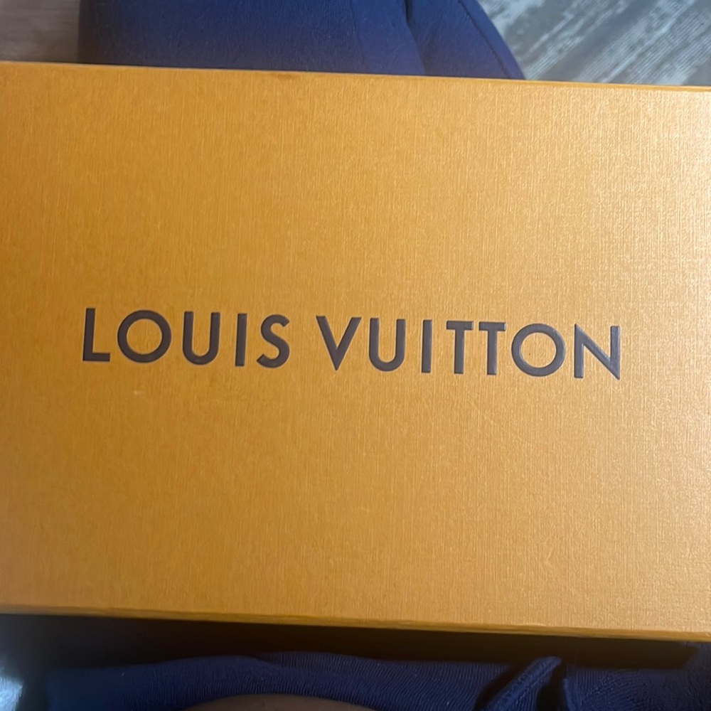 Louis Vuitton Blue denim scarf